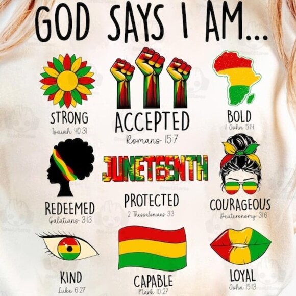 African American Shirt, Juneteenth 1865 Shirt, Afro Juneteenth Tee - Picture 2 of 3